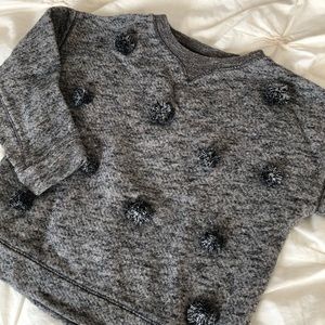 Zara baby girl Pom Pom Sweatshirt